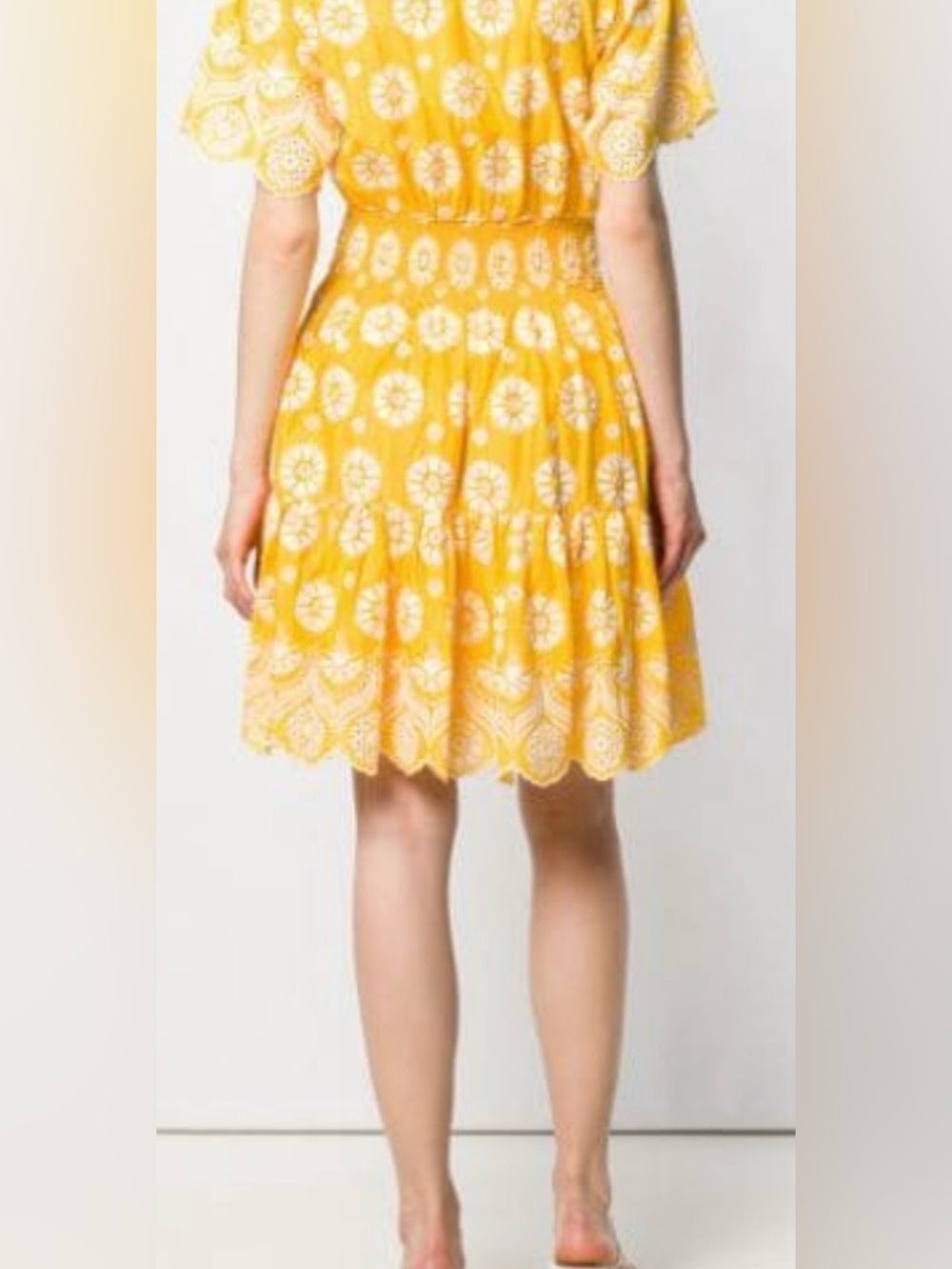 TORY BURCH
Blouson Floral
Cotton Dress
Short Sleeve
Yellow White
Size 4
New - Picture 2 of 12